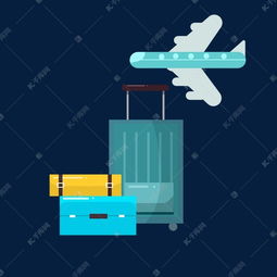 飛機行李托運旅行素材圖片免費下載 千庫網
